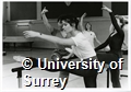 Photographs of students in a ballet class run by the Department of Dance at the University of Surrey