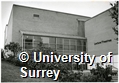 Photograph of the exterior of the Lecture Theatres at the University of Surrey Stag Hill Campus