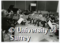 Photographs of students of the Department of Music at the University of Surrey in rehearsal