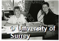 Photographs of Sallie Robins and Sue Canterbury, Students' Union President and Vice-President at the University of Surrey